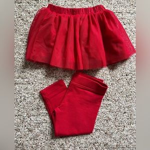 Legging & Skirt set - 12/18 months
